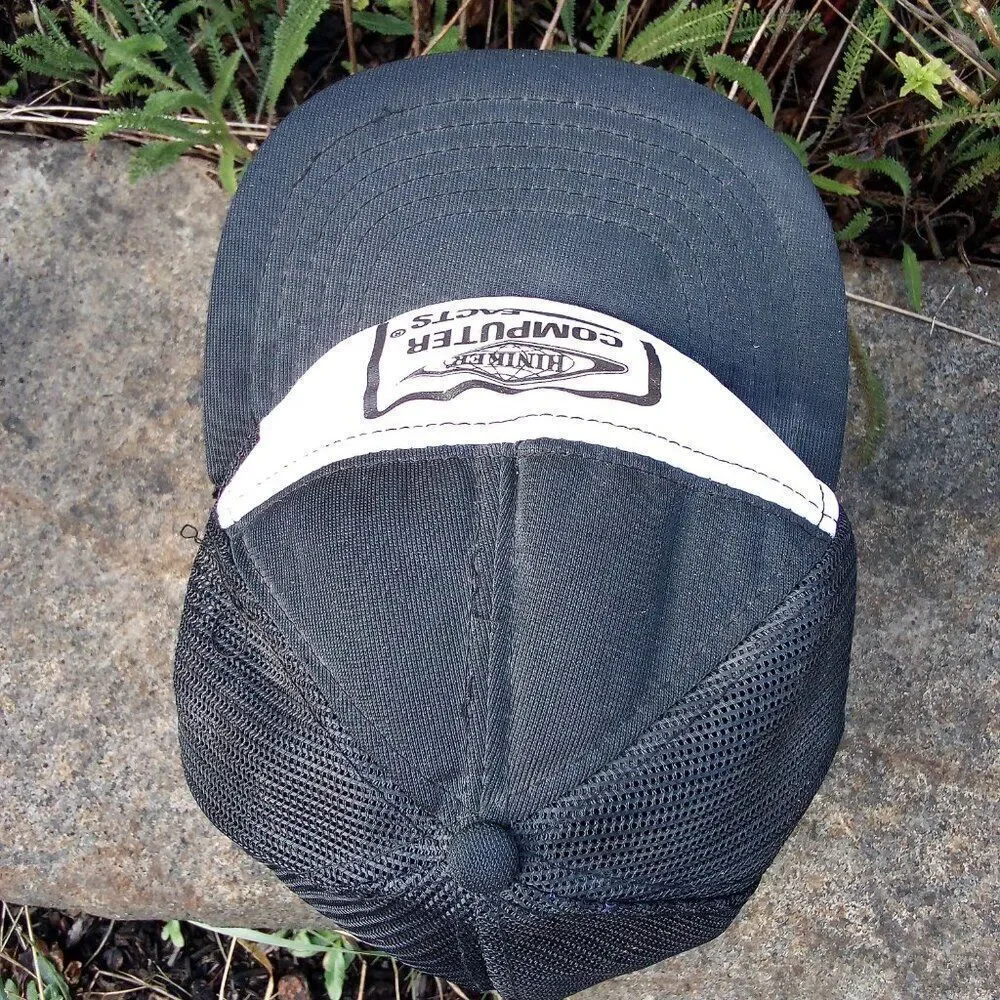Deadstock Vintage Hiniker Computer Facts Snap Back Trucker Hat Cap